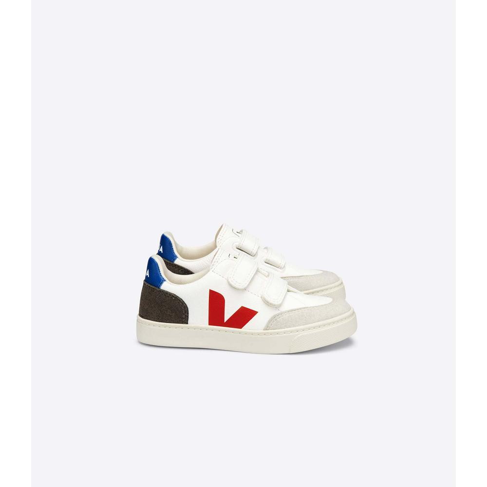 Veja V-12 CHROMEFREE Topanky Detske White/Black | SK 750JPQ